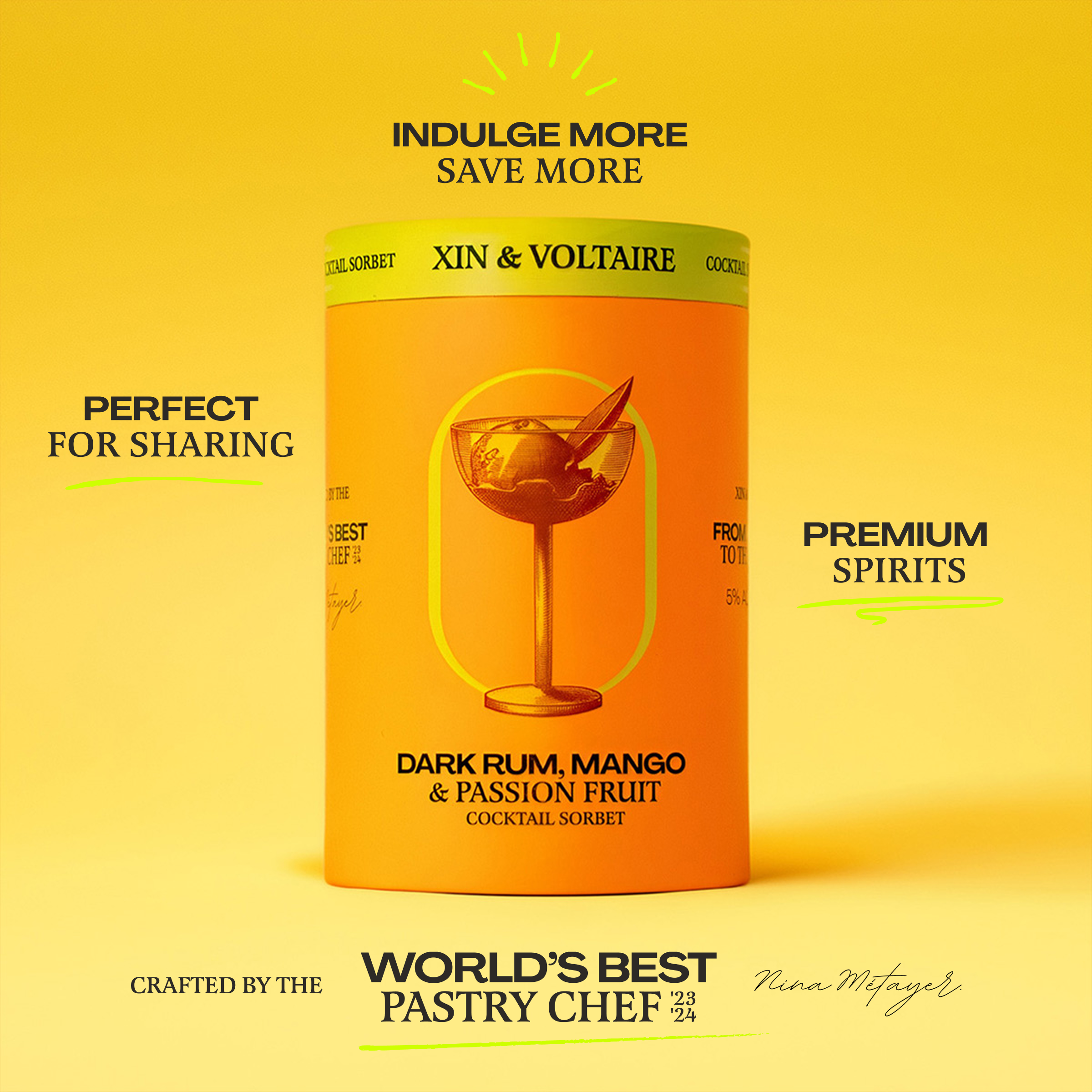 Dark Rum, Mango & Passion Fruit