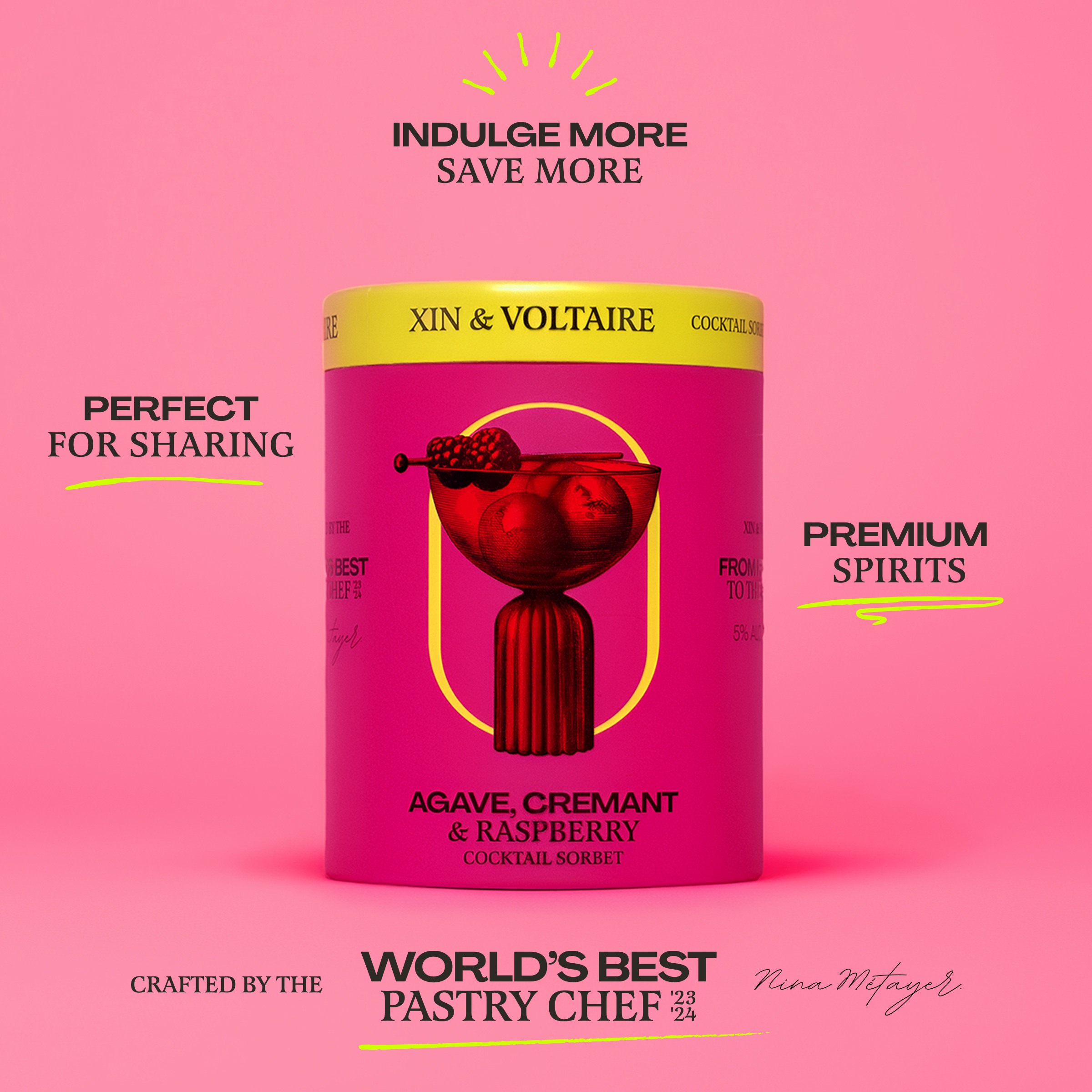 Agave, Cremant & Raspberry