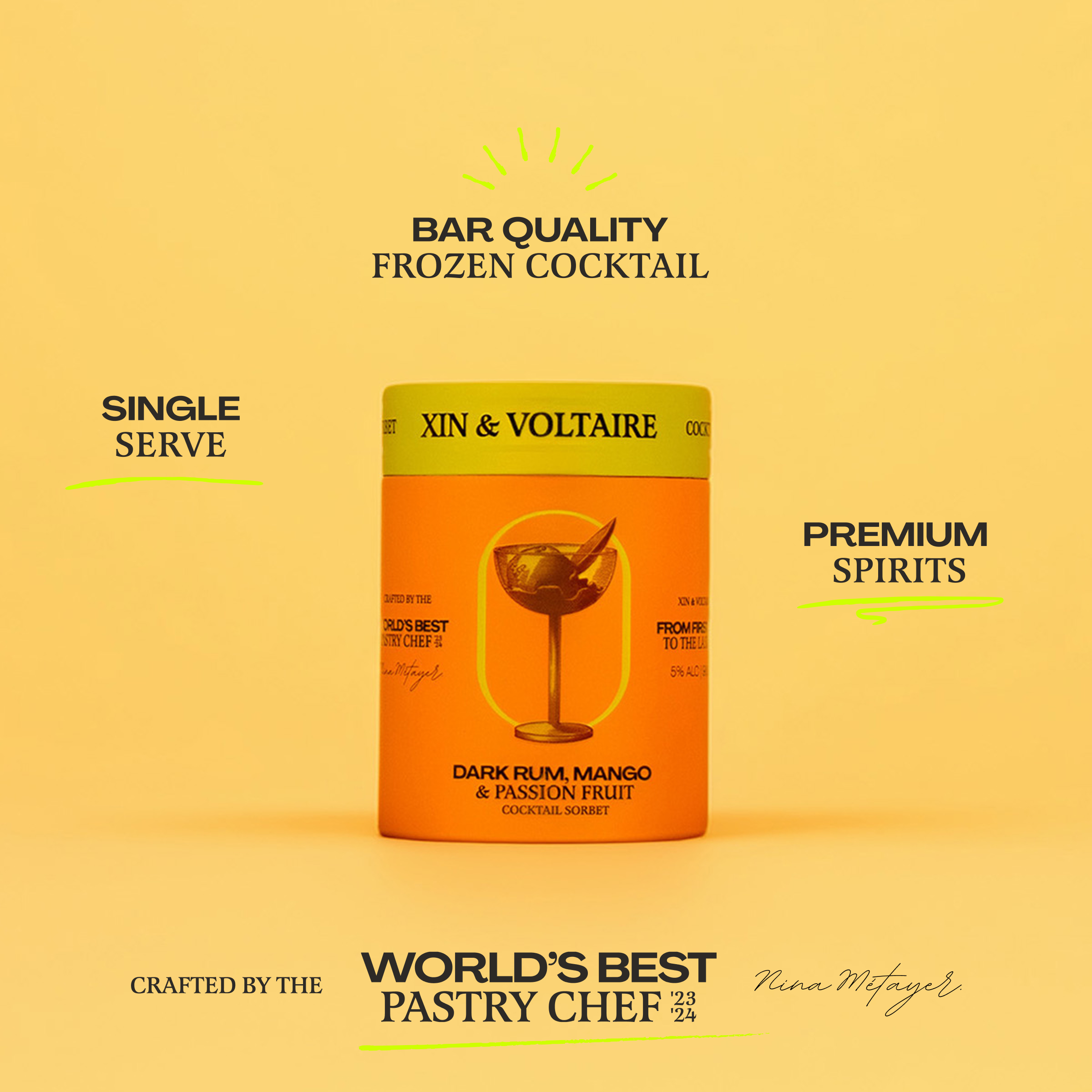 Dark Rum, Mango & Passion Fruit