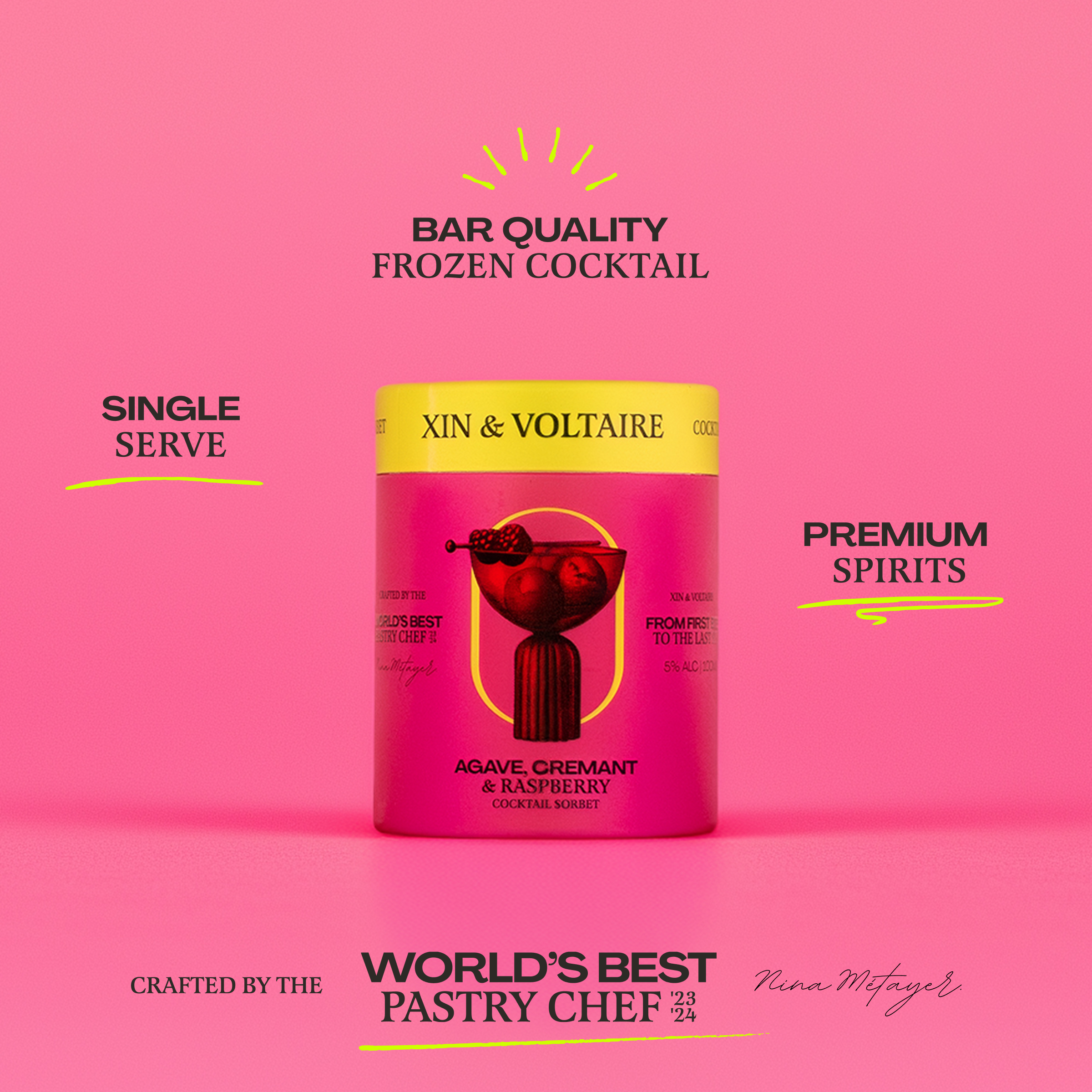 Agave, Cremant & Raspberry